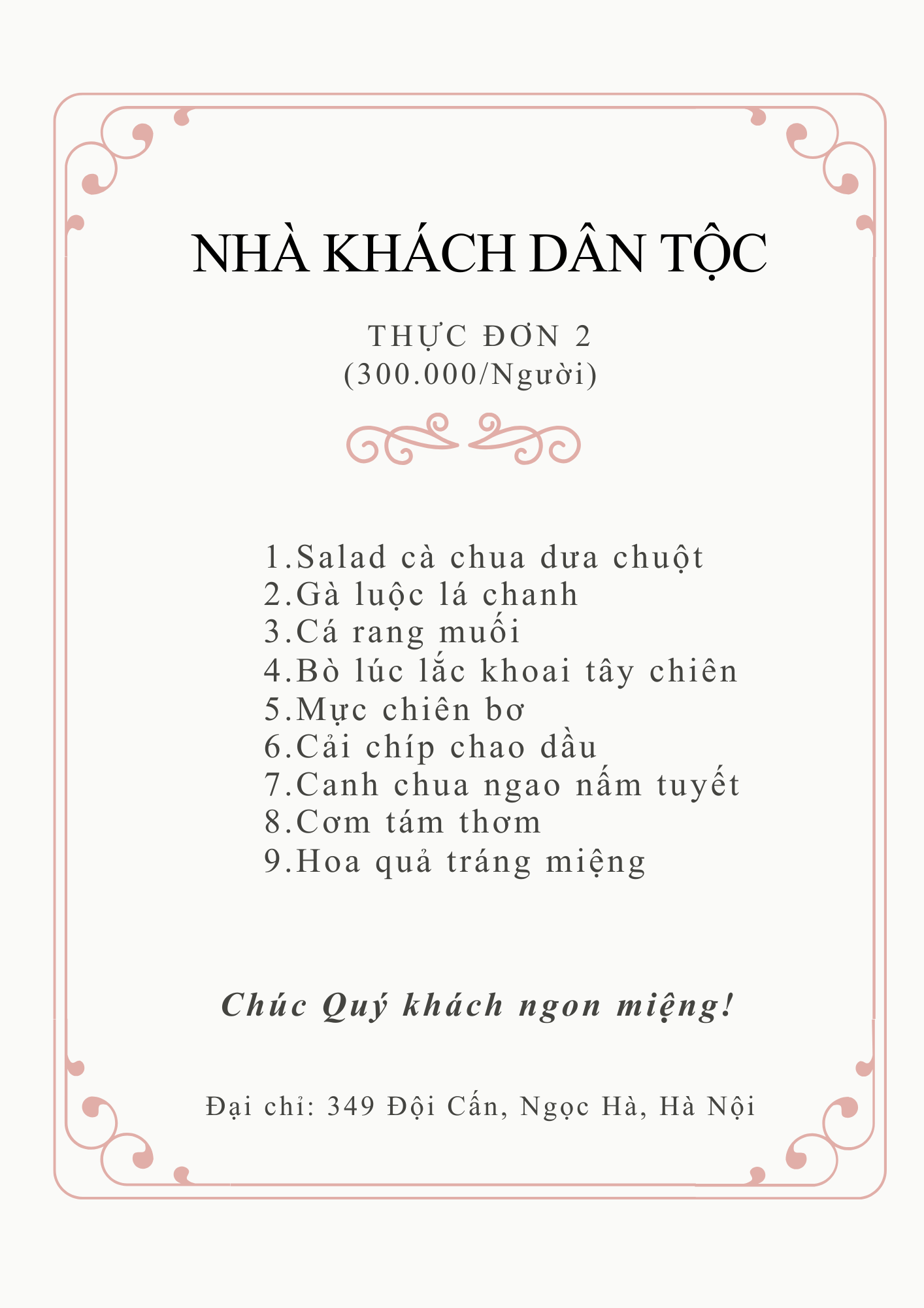 ảnh Nhà hàng Nhà khách Dân tộc
